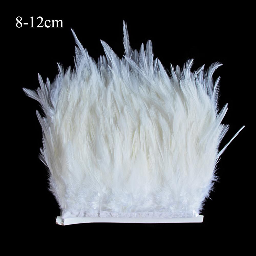 Feather1 Meter Natural Feather Trim Fringe Multi-color White Black Red Ostrich Turkey Feathers for Wedding Dress Decoration DIY Crafts