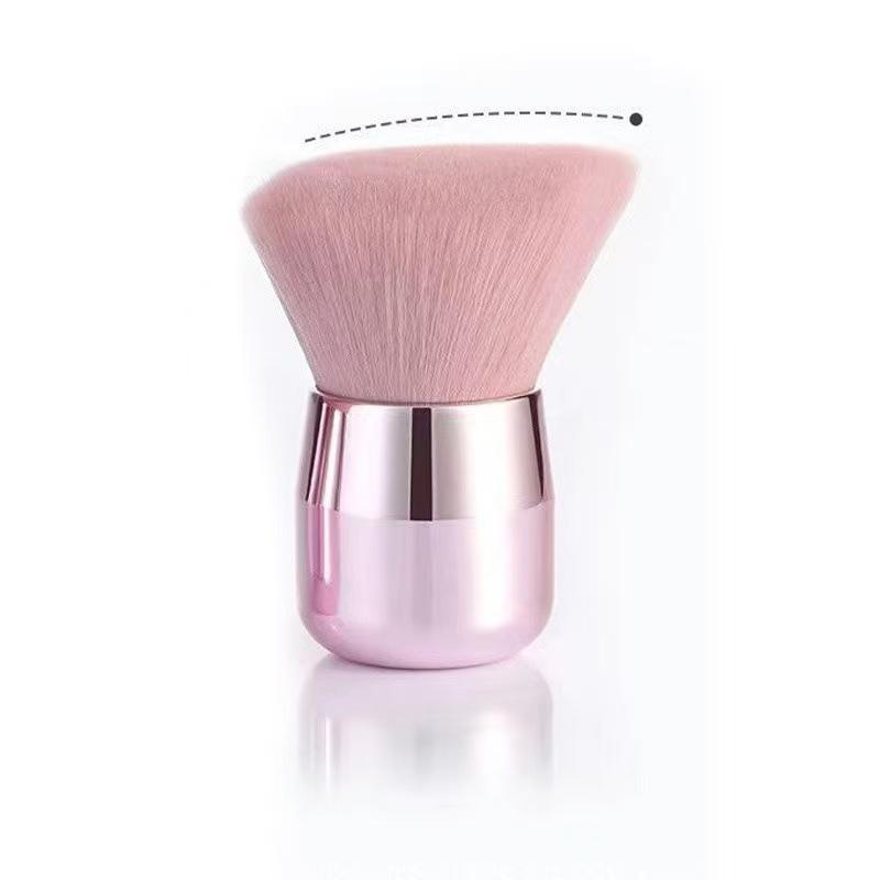 Mushroom Head Retractable Loose Powder & Blush Brush - Beauty Makeup Tool