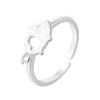 Personality Creative Popular Exquisite 925 Sterling Silver Jewelry Pull Fresh Joints Pig Animal Accessories Opening Rings  R269