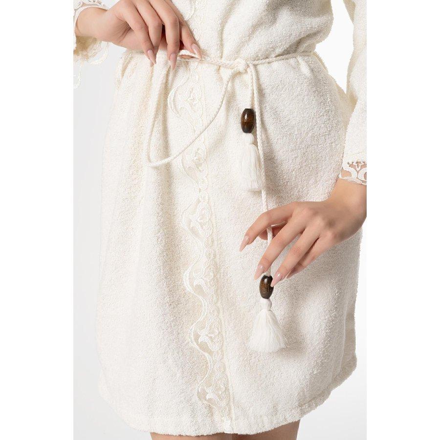 Women's 100% Cotton 4 Piece Bridal Bathrobe Set / Towel Bathrobe, Towel, Towel Slippers