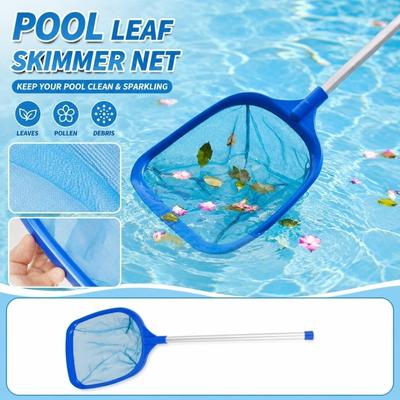 Pool-Laubkescher mit Teleskopstiel Schwimmbad-Oberflächenreiniger Tief- und Flachwasser-Schmutzentfernungswerkzeug für die Poolpflege
