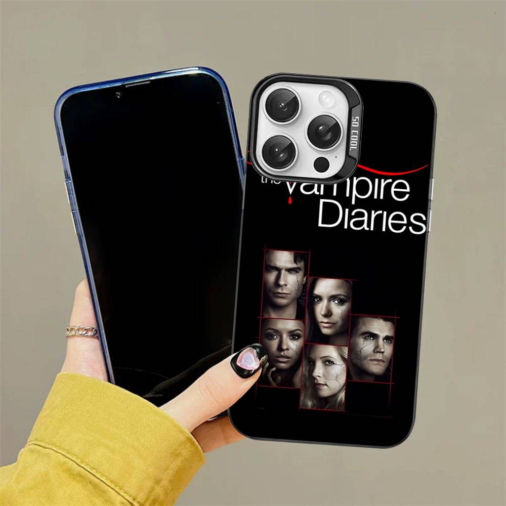 T-The V-Vampire Diaries Movie Phone Case For iPhone 16 15 14 13 12 11 Pro Max 17 Plus Colorful Cover