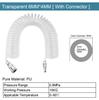 PU Spiral Air Hose with C Type Connector Flexible Polyurethane Coil for Pneumatic Air Compressor Air Tube