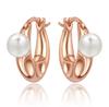 New 925 Silver Pearl Set Charms Ring Heart Earrings Beads Romantic Pendant Fit Bracelets Necklace Fine Jewelry Gift