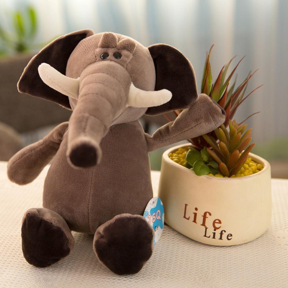 Lion Monkey Plush Stuffed Toy Simulation Forest Animal Doll Giraffe Plush Toys  Boys Girls