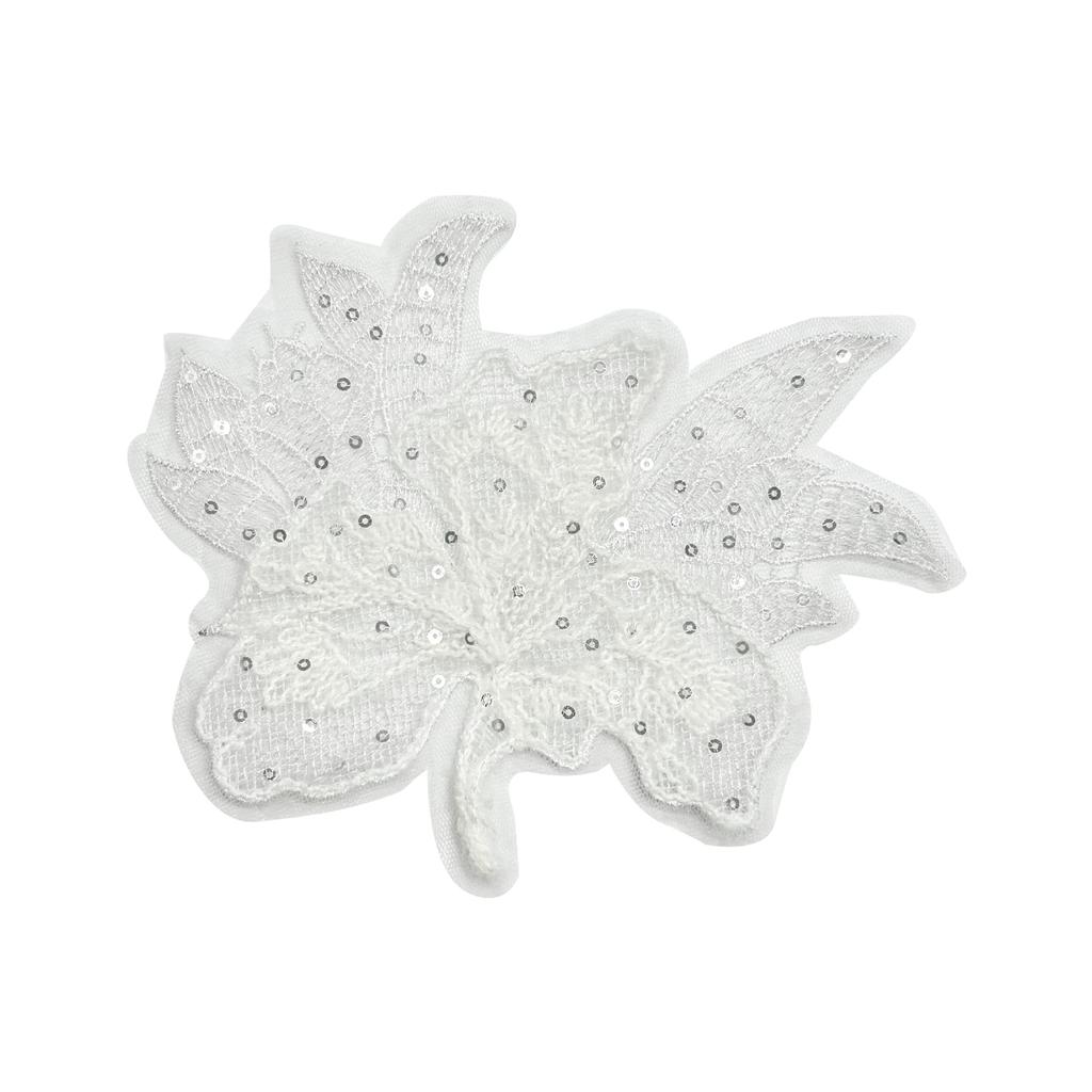 White Lace Mesh Sequin Embroidery Diy Accessories Children'S Wedding Dress Sweater Decoration Flower Cloth Sticker Clothing Accessories