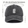 Washed Denim Baseball Cap Outdoor Casual Printed Hat Men and Women Same Style Korean Style Sun Hat Sports Peaked Cap