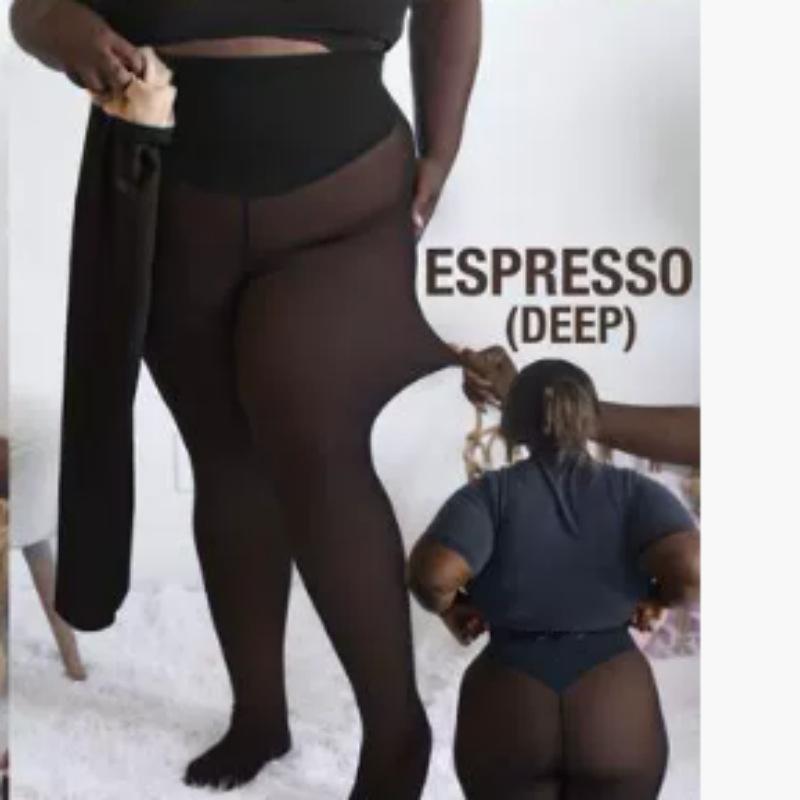Transparent Leggings, European and American Plus One Size Tight Fit with Fleece One-piece Crotch Pantyhose