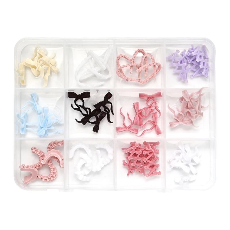 Colorful Nail Accessories Resin Nail Rhinestones for Manicure DIY Crafts Jewelry Bows Butterfly Heart Nail Art Charms