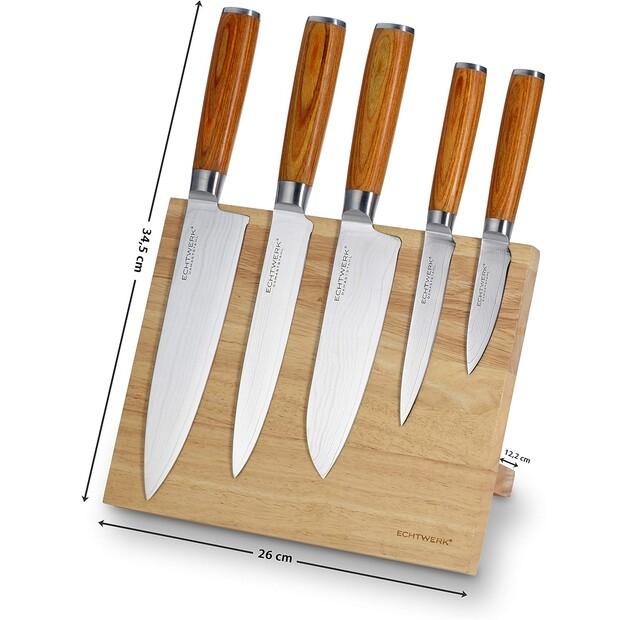 Kitchen Utensils Echtwerk Holz-Magnet, 6 Pieces, Natural