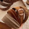 Maillard Brown Retro Headband for Women - Stylish Autumn/Winter 2025 Fashion Accessory
