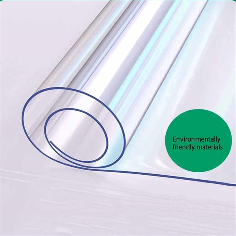 Przezroczysty obrus PCV Wodoodporny Olejoodporny Odporny na ciepło Pokrowiec ochronny na stół jadalny, biurko, blat, miękka plastikowa winylowa podkładka na stół