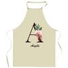 Tablier De Cuisine - Angèle Lettre - Impression Bretonne - Coton Épais Résistant - Liens Ajustables