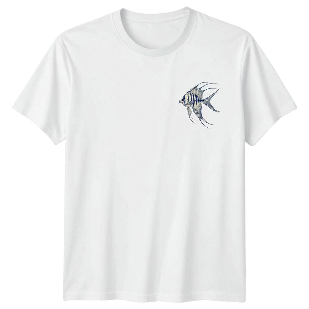 Angelfish Fish Aquatic Animal Unisexs TShirt Unisexs Tee Graphic Top S