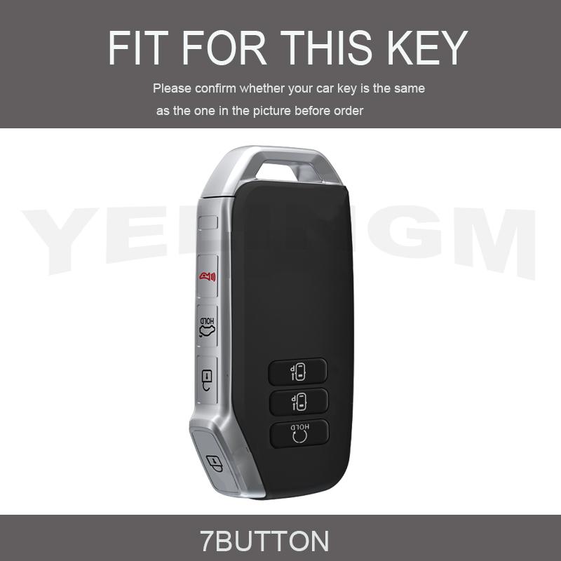 Car Remote Key Case Cover 7 Buttons TPU Key Case Cover for Kia Sorento MQ4 2020 2021 2022 EV6 K8 V6 for Kia Sportage 2023 Shell