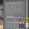 Clear Magnetic Acrylic Weekly Planner Erasable Fridge Message Board