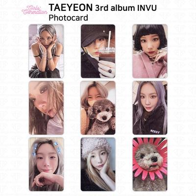 SNSD GG Girls' Generation Taeyeon 3ème album INVU Carte photo officielle KPOP