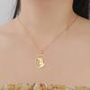 Cazador Stainless Steel Sitting Dog Oval Pendant Women's Earrings 2026 Jewelry Hanging Earrings Valentine Gifts for New