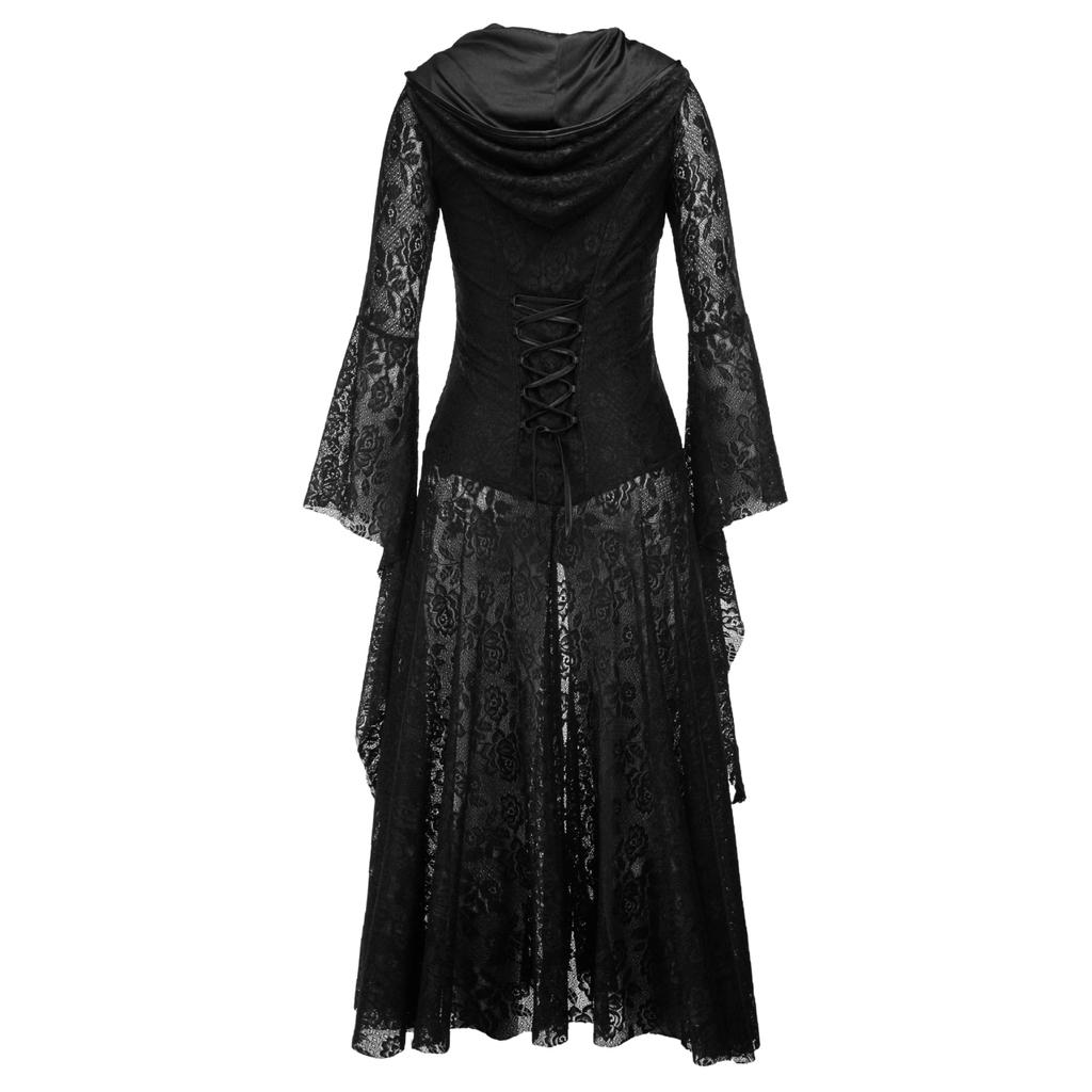 Abito da donna COS transfrontaliero con cinturino medievale di media lunghezza Lolita Lolita abito goth retrò scuro