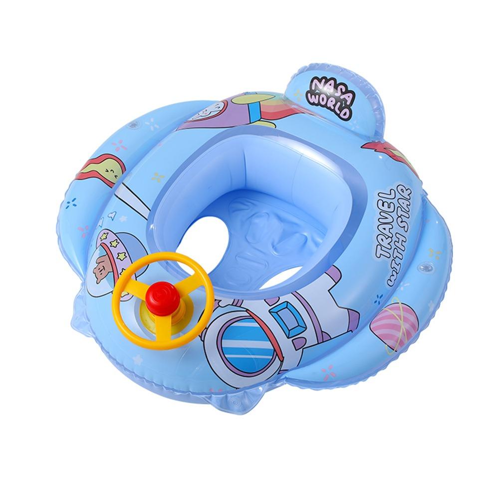

Детский плавательный круг с ручками-рулем и звуковым сигналом, рисунок с изображением животных, надувные нарукавники, плавательный круг для детей от 1 до 4 лет, подушка для детского сиденья 67*70*36cm
