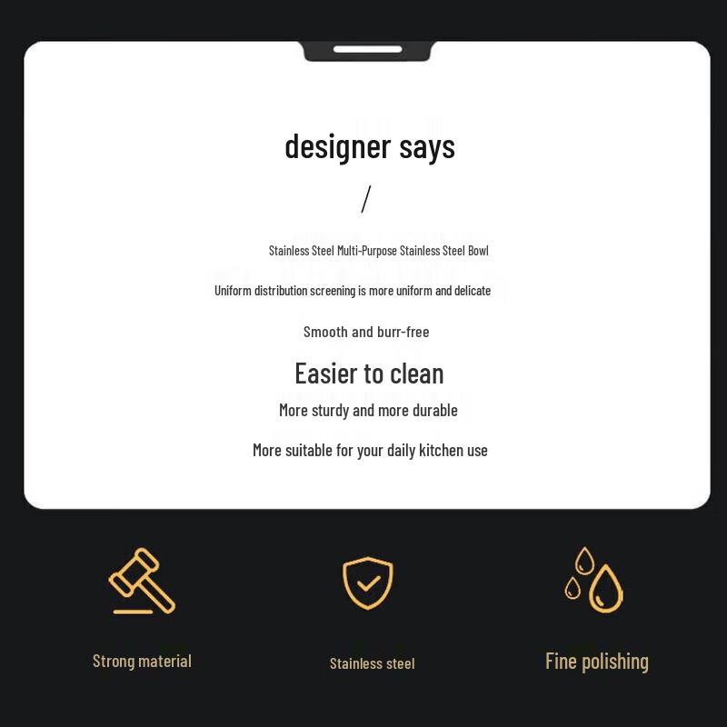 Huìhuáng 304 Stainless Steel Double-Layer Insulated Bowl