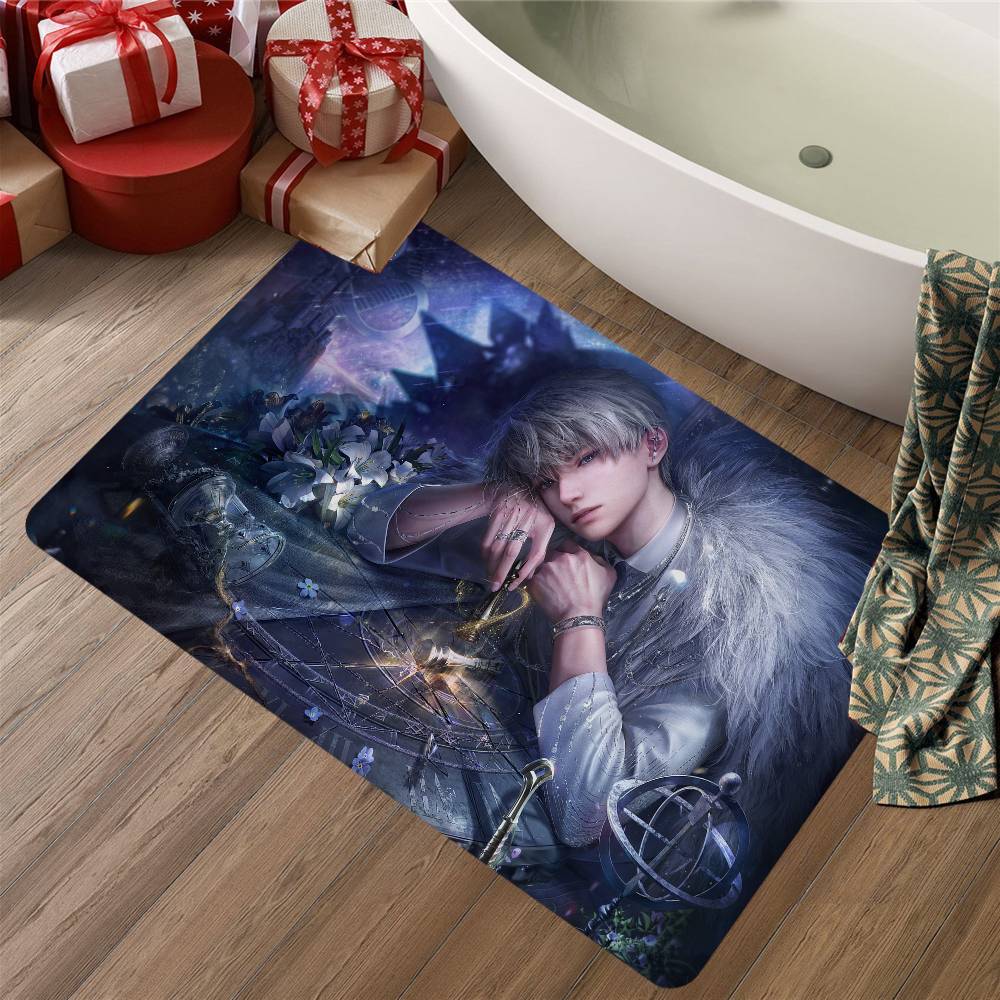 Love And Deep Space Game Hallway Carpet Washable Non-Slip Living Room Sofa Chairs Area Mat Kitchen Doormat Area Rug