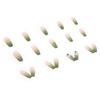 Artificial Nails Wear Nails Green Diamond Aurora Gradient Natural Fake Nails