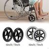 2Pcs Wheelchair Replacement Front Wheel Silent Heavy Duty for