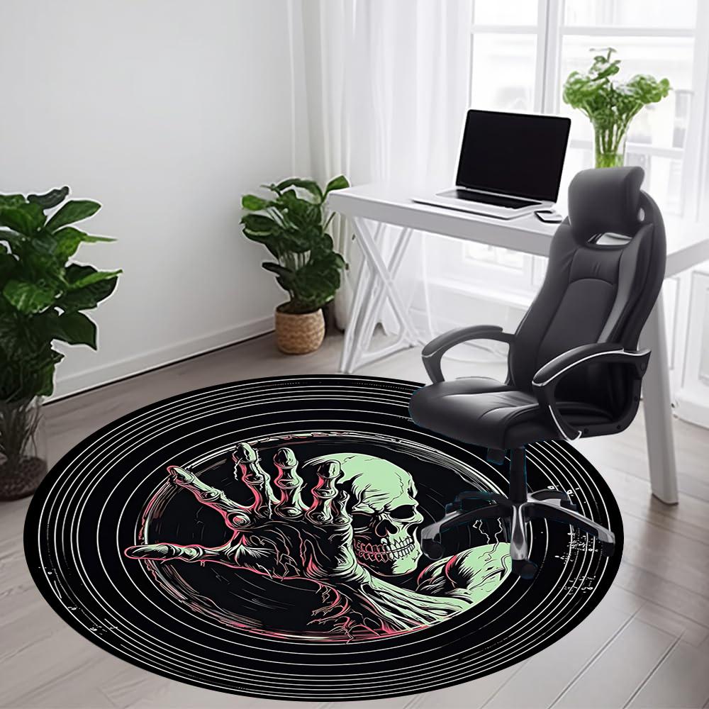1pc Zombie Hand Office Round Area Rug, Indoor Mat Suitable ForOffice, Under Office Chairs Bedroom Living Room Home Decor, Room Deco Q111