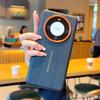 Luxury Suture Pattern Matte PU Leather Metal Lens Back Case for Huawei Mate 80 Pro Max / 60 70 80 Pro / Pro+ Shockproof Cover