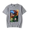 Hot Anime Deku Bakugou Katsuki Todoroki Shoto Print T-Shirt Women Men Loose Short Sleeve Round Neck Top Unisex Casual Shirt Tee