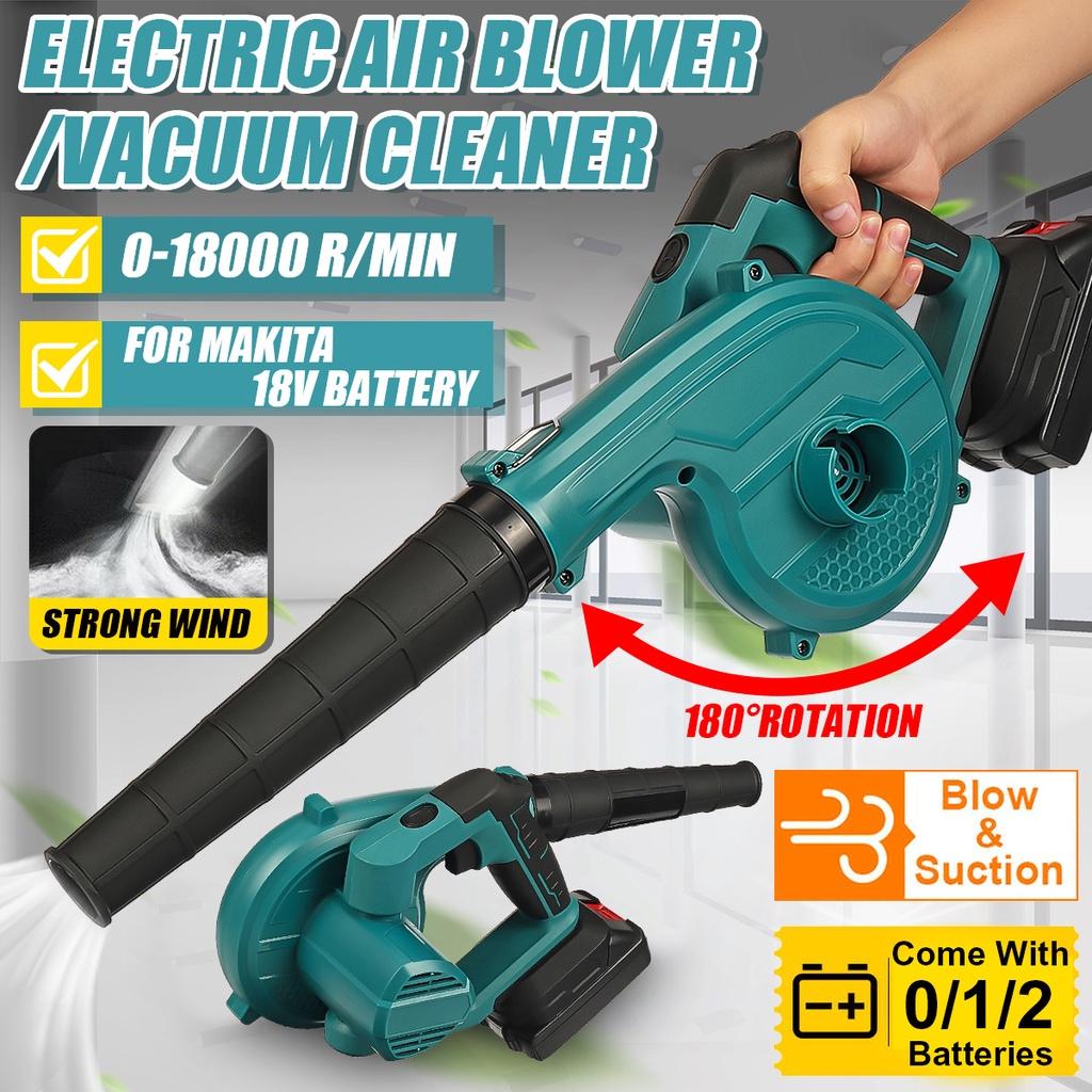 288V 1500W Cordless Air Blower 180°Rotation 19000R/Min Electric Suction & Blowing Leaf Dust Collector Cleaner