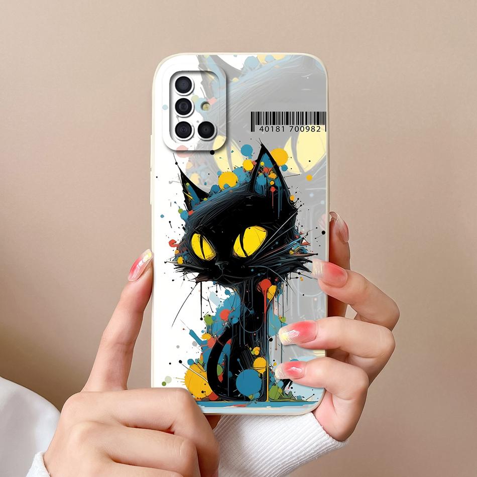 For Samsung Galaxy A51 A71 A31 Phone Case Cartoon Full Protection Cases For Samsung A 51 71 31 Soft Liqiud Silicone Back Cover
