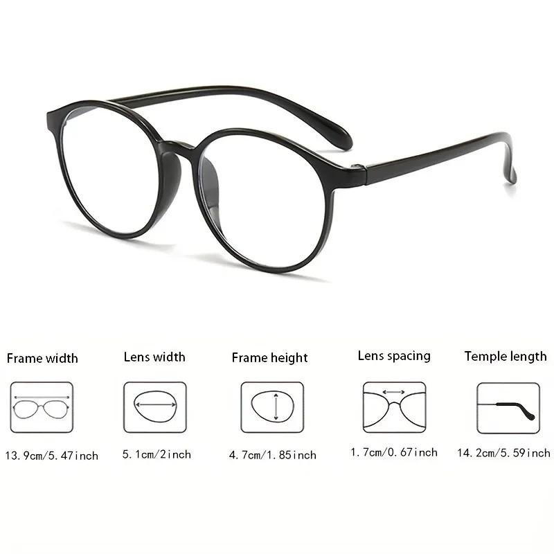 3PCS Blue Light Protection Lightweight Unisex Full Frame Monocle Sunglasses Ultra-Light Frame HD Anti-Fatigue Fashion Glasses