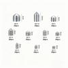 200PCS Silver Grub Screw Set M3 To M8 Inner Hex Screw Stainless Steel Screw  For Precise Instrument