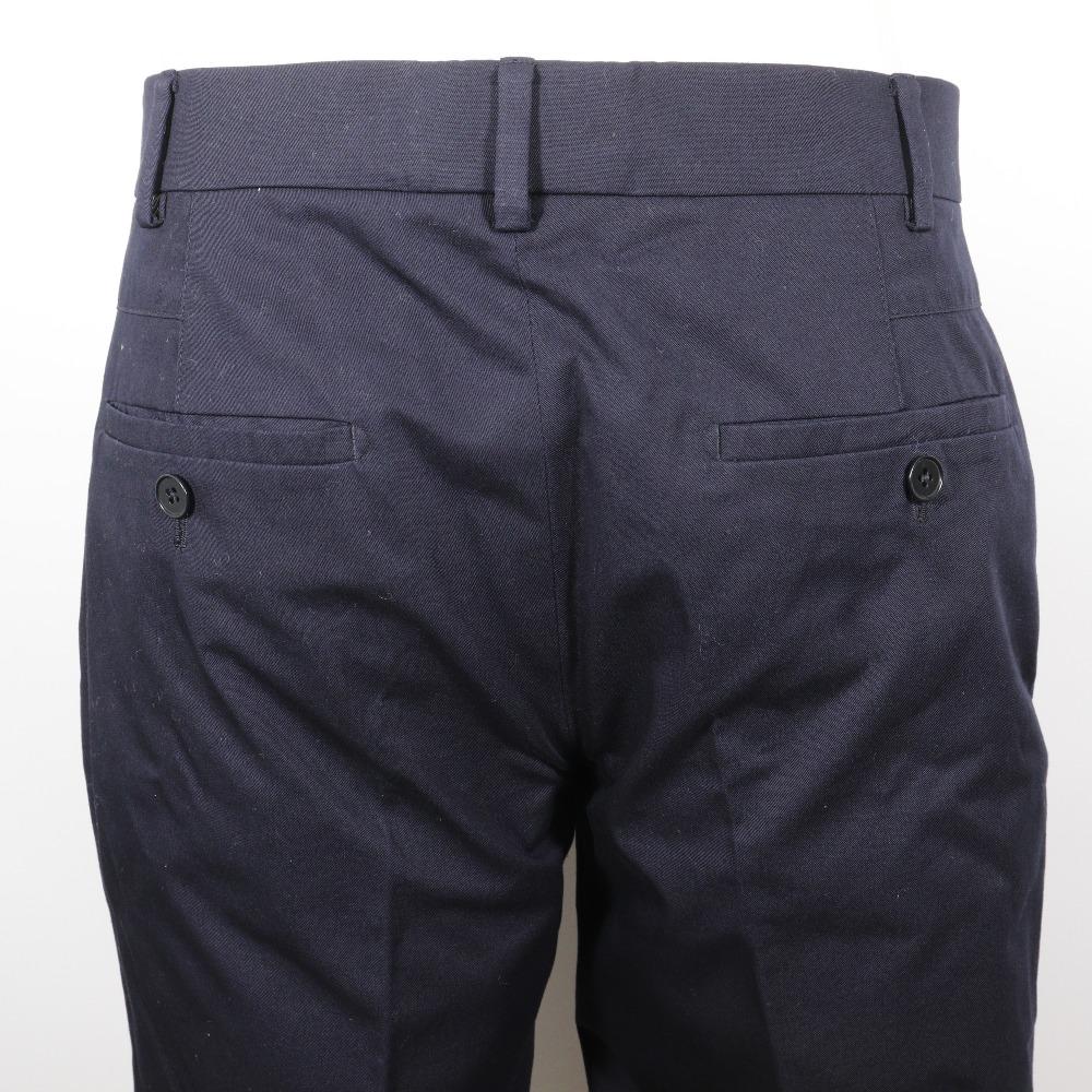 Hermes Hose H835210H40142 Marineblau Baumwolle Herren Gebraucht