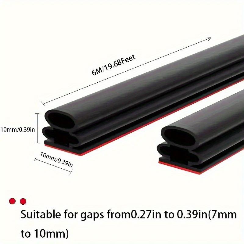 The entrance door sealing strip is self-adhesive and flexible. It provides windproof, sound insulation, as well as collision