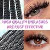 Wispy Style 3D Faux Mink Lash 3D Volume DIY Lash Extension Kit Eye Makeup Tools  Personal Care