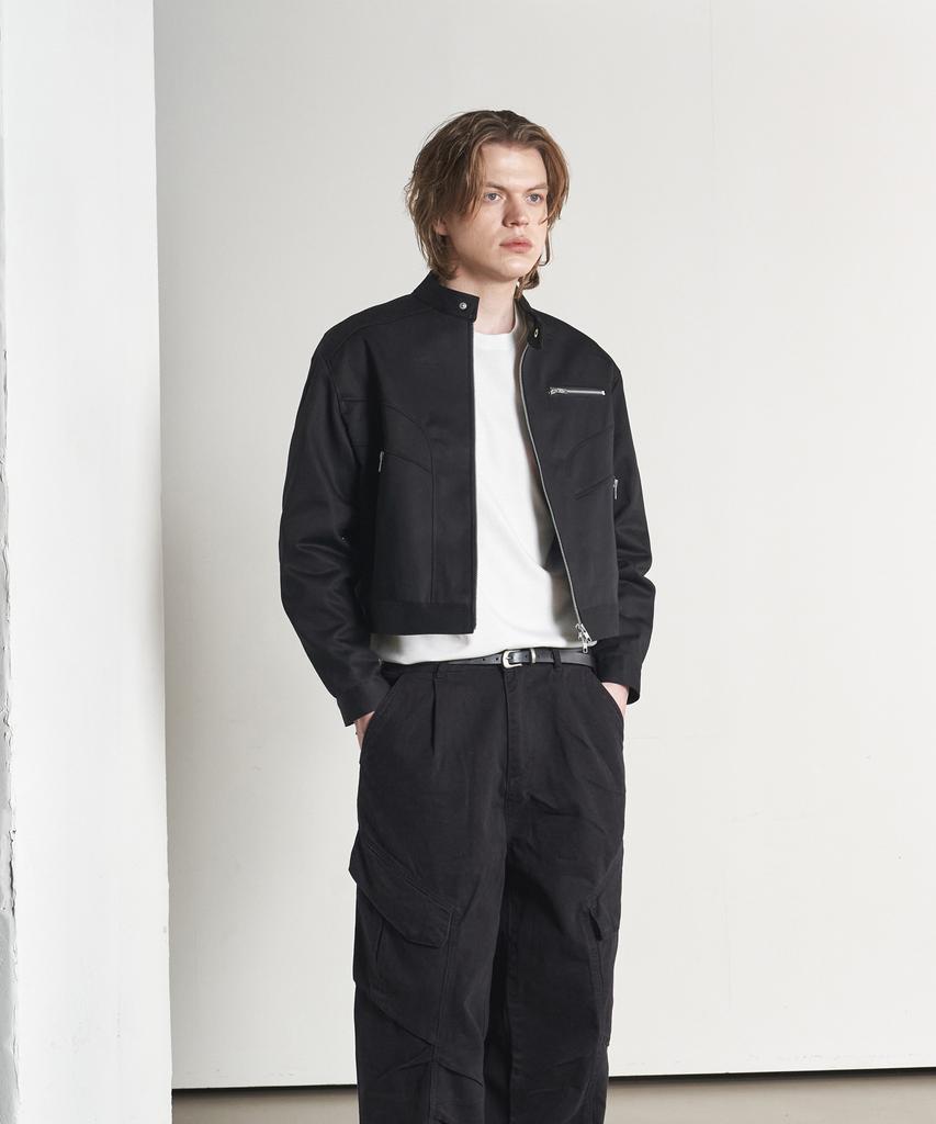 Sperone Hyphen Crop Dash Jacket (Black)