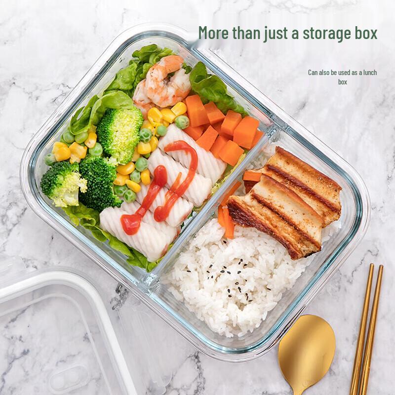 Junyi 1040ml 3-Compartment Lunch Box with Meal Bag