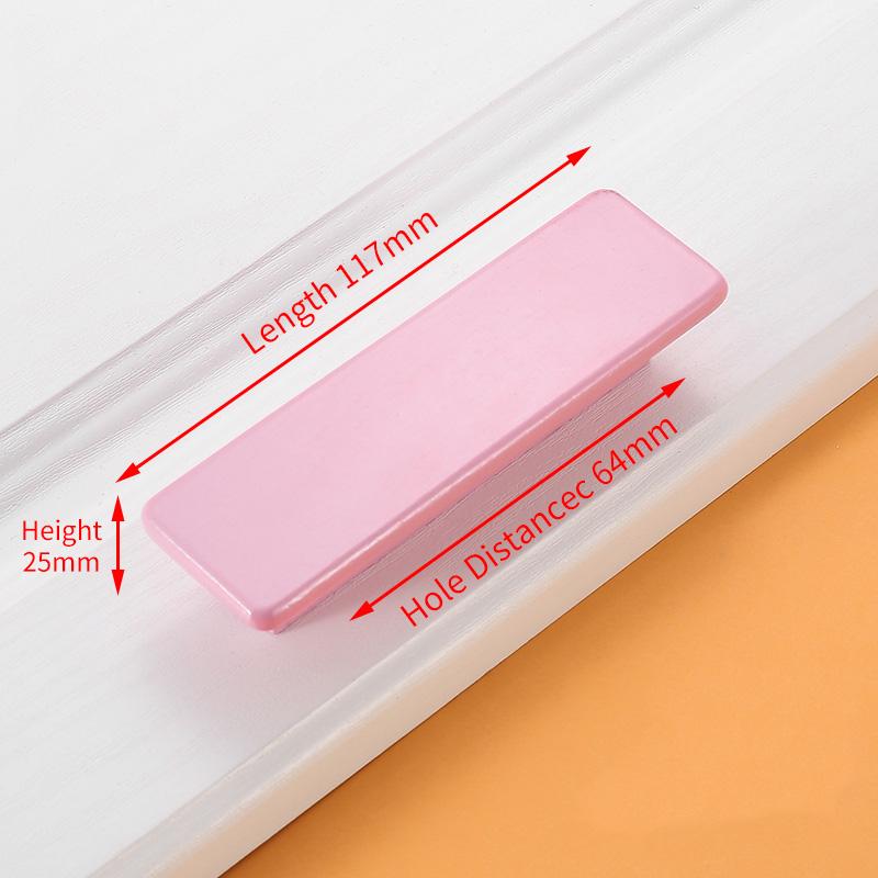 KAK Children Wooden Cabinet Knobs and Handles Kitchen Door Handles Macaron Wardrobe Cupboard Handle Drawer Knobs Furniture Pulls
