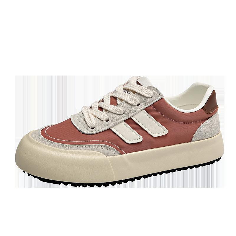 2025 Spring and Autumn New Retro Moral Training Shoes Women's Platform Casual Versatile Board Shoes Niche Design Breathable Canvas Shoes