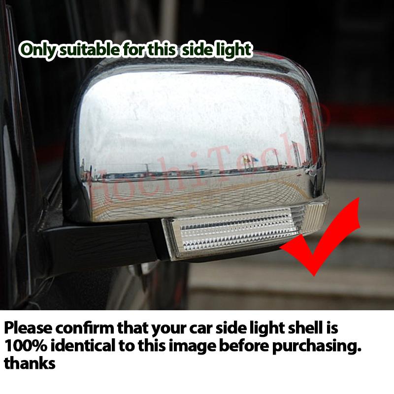 For Mitsubishi Pajero V73 V77 V93 V97 V98 2006- Side Mirror Cover Indicator LED Dynamic Turn Signal Light Blinker