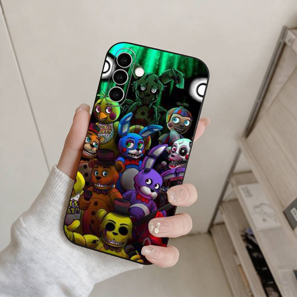 Five N-Nights At F-Freddys Fnaf Phone Case For Samsung Galaxy A73,A72,A71,A70,A53,A52,A51,Others Soft Black Cover