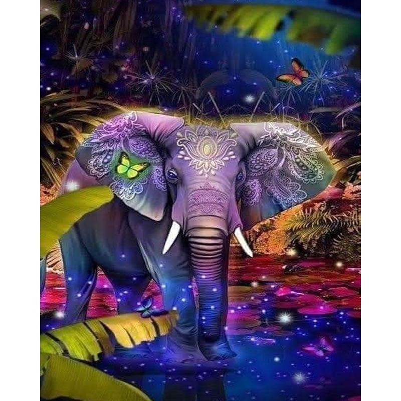 

ZOOYA 5D DIY Алмазная живопись Слон Полный квадрат и круглый Алмазная вышивка Животное Вышивка крестом Алмазная мозаика Домашний декор