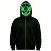 Unisex Halloween Face Print Long Sleeve Hoodie Pullover Sweatshirt for Men Women