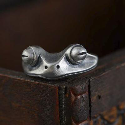 Retro Craft Creative Ring, Personalized Frog Lady Ring
