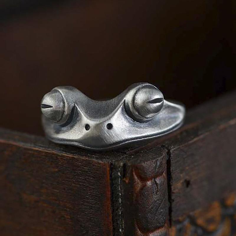 

Retro Craft Creative Ring, Personalized Frog Lady Ring No. 11 срібний