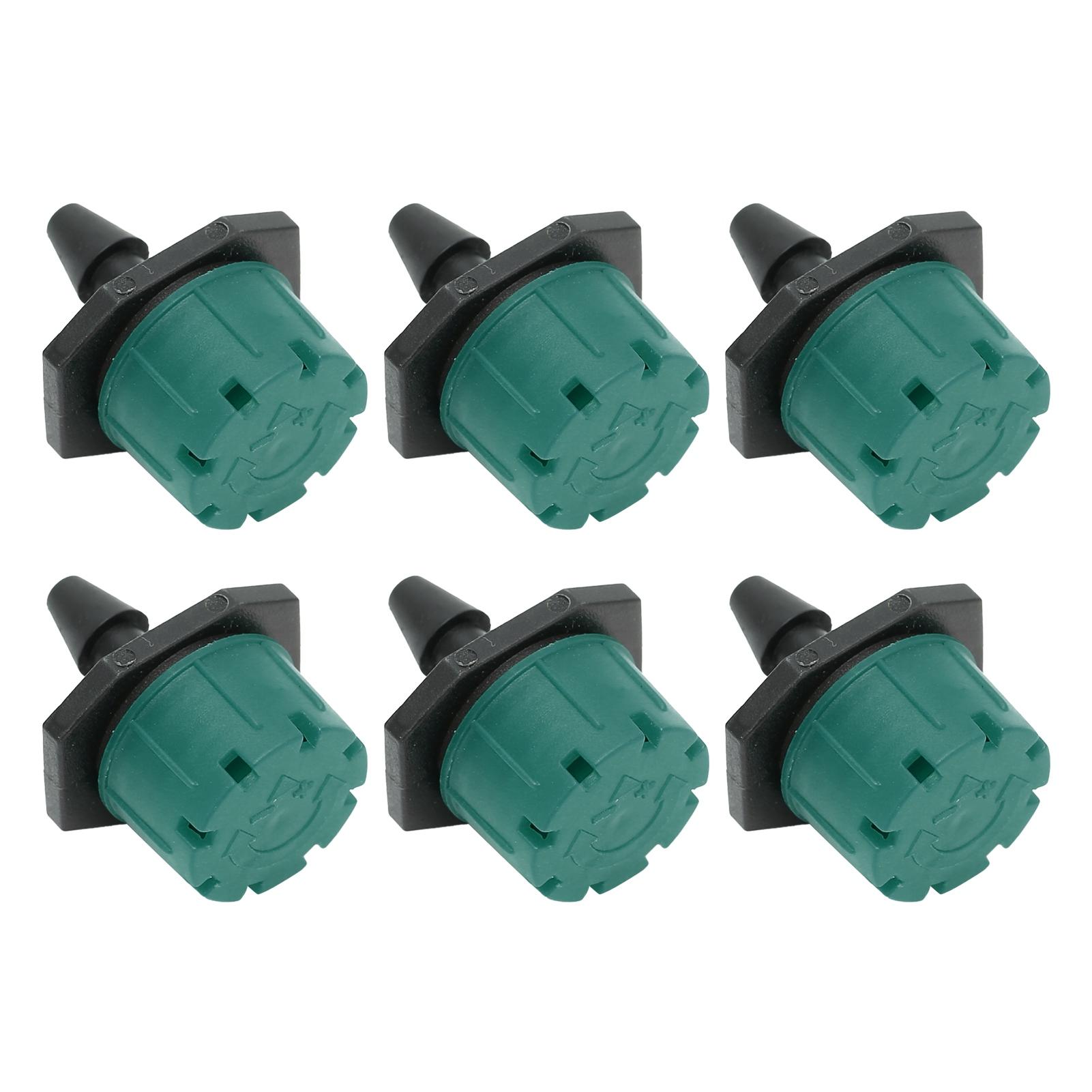 

100PCS 360 Degree Adjustable Irrigation Sprinkler 1 4in Drip Irrigation Emitter for Watering SystemGreen зелёный