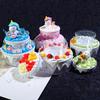 Cute Sundry Organizer Plastic Boxes Sweet Cream Cake Storage Box Plastic DIY Crafts Box Perfect for DIY Enthusiasts